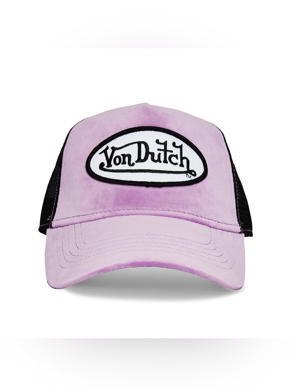 Von Dutch Purple Velvet Trucker Hat NWT